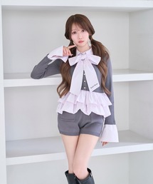 Layered Shirt & Knit Set up