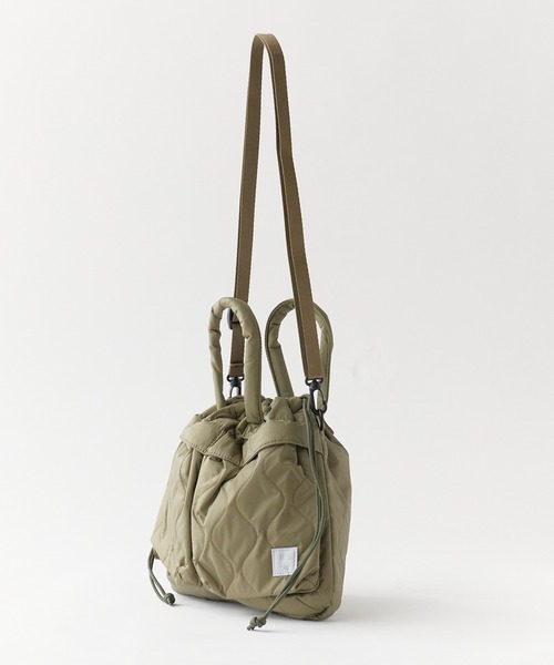 MIS(エムアイエス)の「MIS / GENERAL LABEL MILITARY QUILTED HELMET BAG / MIS2615014(ショルダーバッグ・レディース・ブラック/グリーン/ベージュ・FREE)」の7枚目の写真