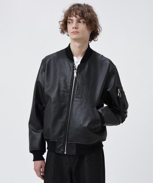 Alpha Industries(アルファインダストリーズ)の「【日本限定】Alpha Industries/アルファ インダストリーズ/LEATHER MA-1 FLIGHT JACKET/レザーMA-1 フライトジャケット(MA-1・メンズ・ブラック・XL/L/M/S)」の12枚目の写真