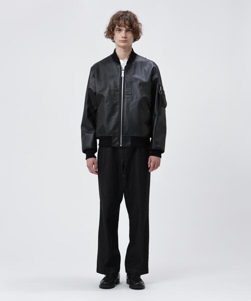 Alpha Industries(アルファインダストリーズ)の「【日本限定】Alpha Industries/アルファ インダストリーズ/LEATHER MA-1 FLIGHT JACKET/レザーMA-1 フライトジャケット(MA-1・メンズ・ブラック・XL/L/M/S)」の13枚目の写真