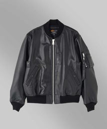 【日本限定】Alpha Industries/アルファ インダストリーズ/LEATHER MA-1 FLIGHT JACKET/レザーMA-1 フライトジャケット