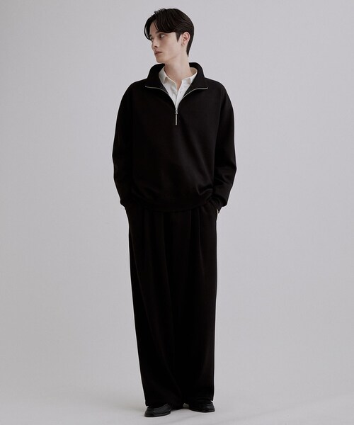 tk.TAKEO KIKUCHI(ティーケータケオキクチ)の「【TOROMIシリーズ】シルキータッチスウェットパンツ(その他パンツ・メンズ・ダークグレー/オフホワイト/ブラック・02/03)」の15枚目の写真