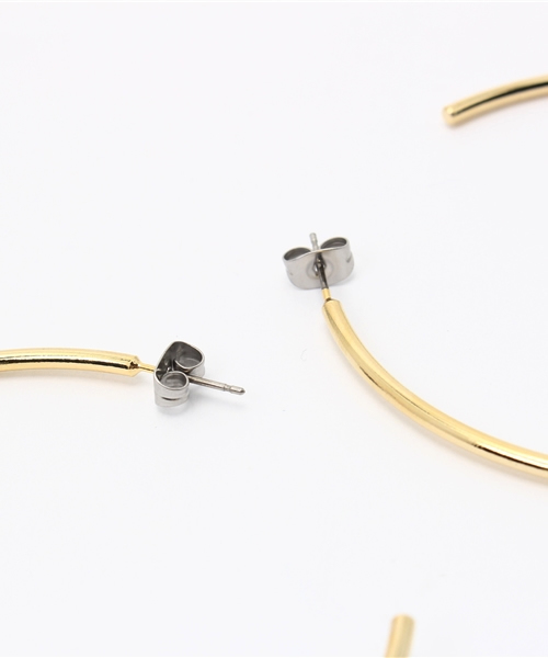 Lara&Heart（ララアンドハート）の「【mystic】Lara&Heart ディスクピアス（ピアス（両耳用）・レディース・ゴールド/シルバー・FREE）」の4枚目の写真