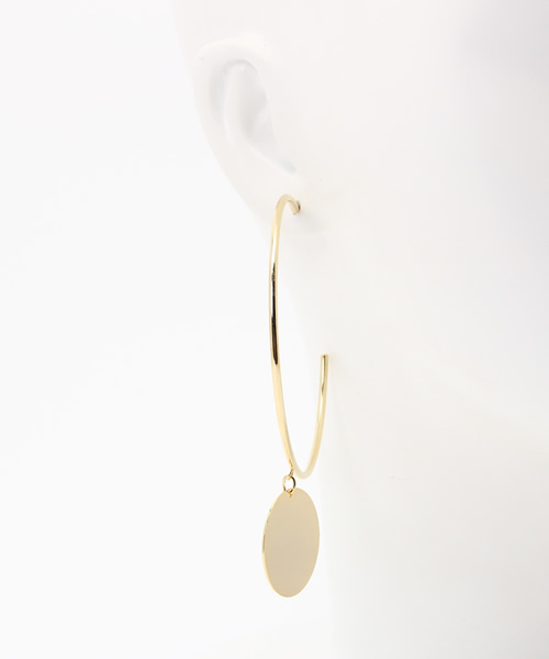 Lara&Heart（ララアンドハート）の「【mystic】Lara&Heart ディスクピアス（ピアス（両耳用）・レディース・ゴールド/シルバー・FREE）」の6枚目の写真