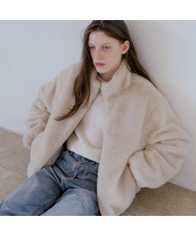 Fur reversible jumper [TIWT04JP01]_Cream