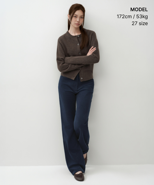 MUSINSA STANDARD WOMAN（ムシンサスタンダードウーマン）の「ウィメンズストレートコーデュロイパンツ[ミッドナイトブルー]（その他パンツ・レディース・その他・24/25/26/27/28/29/30）」の2枚目の写真