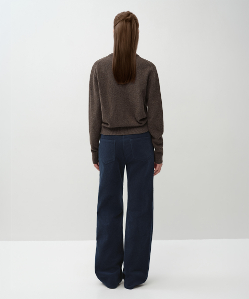 MUSINSA STANDARD WOMAN（ムシンサスタンダードウーマン）の「ウィメンズストレートコーデュロイパンツ[ミッドナイトブルー]（その他パンツ・レディース・その他・24/25/26/27/28/29/30）」の3枚目の写真