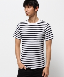 【JEMORGAN】サーマルボーダー半袖ポケットTシャツ