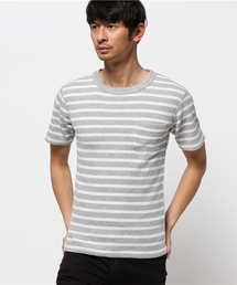 【JEMORGAN】サーマルボーダー半袖ポケットTシャツ