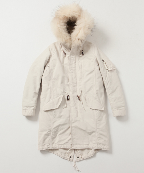 AMERICAN RAG CIE（アメリカンラグシー）の「3WAY モッズコート AMERICAN RAG CIE【WOMEN'S】（モッズコート・レディース・オリーブ/ネイビー/キャメル/オフホワイト/ホワイト×ゴールド/ブラック/ブラック×ゴールド/グリーン系その他/ブルー系その他/イエロー系その他・0/00）」の3枚目の写真