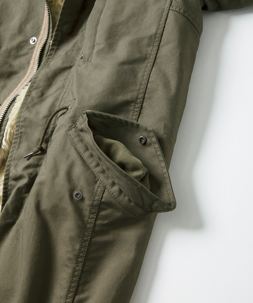 AMERICAN RAG CIE（アメリカンラグシー）の「3WAY モッズコート AMERICAN RAG CIE【WOMEN'S】（モッズコート・レディース・オリーブ/ネイビー/キャメル/オフホワイト/ホワイト×ゴールド/ブラック/ブラック×ゴールド/グリーン系その他/ブルー系その他/イエロー系その他・0/00）」の18枚目の写真