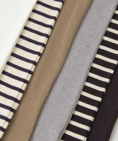 URBAN RESEARCH(アーバンリサーチ)の「UR バスクシャツ(Tシャツ/カットソー・メンズ・ブラック/ブラック系その他/ホワイト/ホワイト系その他/キャメル/グレー・LARGE/SMALL/MEDIUM)」の15枚目の写真