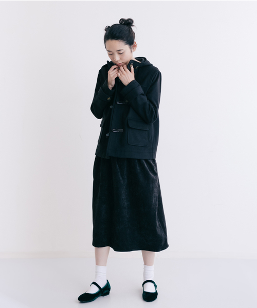 MERLOT（メルロー）の「ZOZO限定ショートダッフルコート455-6527N-TK（ダッフルコート・レディース・グレー/ベージュ/ネイビー/ブラック/ワイン/グリーン/キャメル・FREE/M/L）」の22枚目の写真