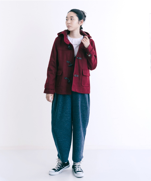 MERLOT（メルロー）の「ZOZO限定ショートダッフルコート455-6527N-TK（ダッフルコート・レディース・グレー/ベージュ/ネイビー/ブラック/ワイン/グリーン/キャメル・FREE/M/L）」の18枚目の写真
