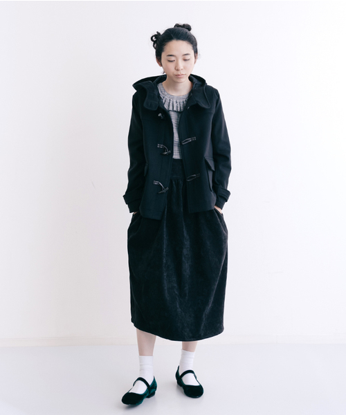 MERLOT（メルロー）の「ZOZO限定ショートダッフルコート455-6527N-TK（ダッフルコート・レディース・グレー/ベージュ/ネイビー/ブラック/ワイン/グリーン/キャメル・FREE/M/L）」の21枚目の写真