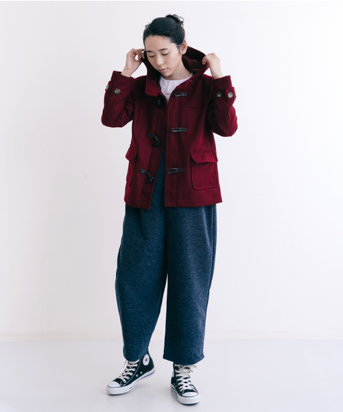 MERLOT（メルロー）の「ZOZO限定ショートダッフルコート455-6527N-TK（ダッフルコート・レディース・グレー/ベージュ/ネイビー/ブラック/ワイン/グリーン/キャメル・FREE/M/L）」の17枚目の写真