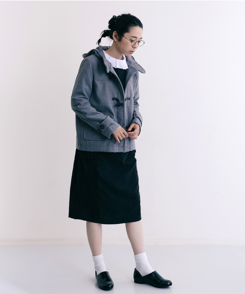 MERLOT（メルロー）の「ZOZO限定ショートダッフルコート455-6527N-TK（ダッフルコート・レディース・グレー/ベージュ/ネイビー/ブラック/ワイン/グリーン/キャメル・FREE/M/L）」の15枚目の写真