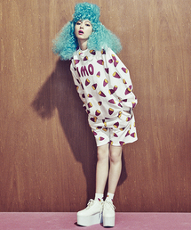 PUNYUS | フード総柄スウェット(パーカー)