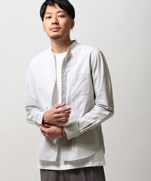 【MADE IN JAPAN】オックスフォード バンドカラーシャツ 【日本製】