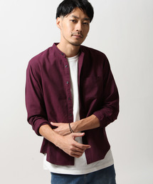 【MADE IN JAPAN】オックスフォード バンドカラーシャツ 【日本製】