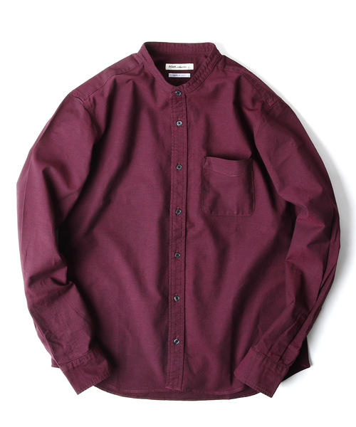 ZIP FIVE(ジップファイブ)の「【MADE IN JAPAN】オックスフォード バンドカラーシャツ 【日本製】(シャツ/ブラウス・メンズ・チャコール/ネイビー/サックスブルー/オリーブ/ブルー/グレー/ホワイト/ワイン/ブラック・X-SMALL/LARGE/X-LARGE/XX-LARGE/MEDIUM/SMALL)」の22枚目の写真