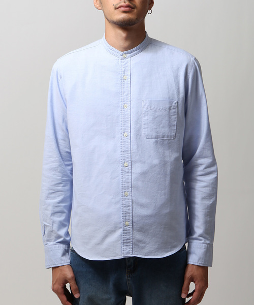 ZIP FIVE(ジップファイブ)の「【MADE IN JAPAN】オックスフォード バンドカラーシャツ 【日本製】(シャツ/ブラウス・メンズ・チャコール/ネイビー/サックスブルー/オリーブ/ブルー/グレー/ホワイト/ワイン/ブラック・X-SMALL/LARGE/X-LARGE/XX-LARGE/MEDIUM/SMALL)」の18枚目の写真
