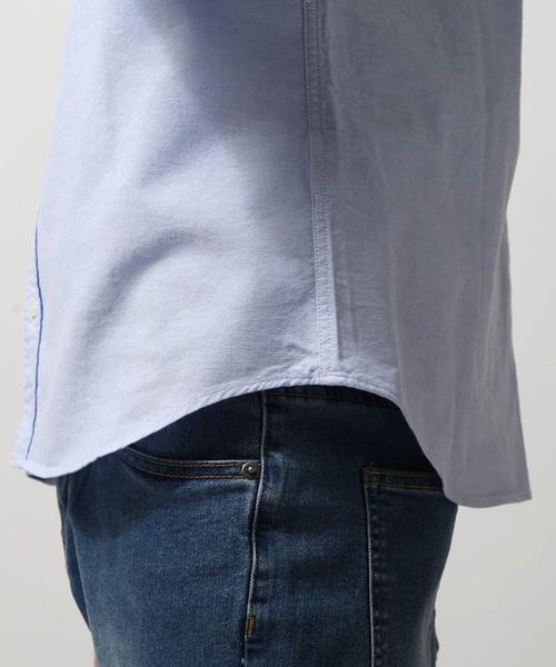 ZIP FIVE(ジップファイブ)の「【MADE IN JAPAN】オックスフォード バンドカラーシャツ 【日本製】(シャツ/ブラウス・メンズ・チャコール/ネイビー/サックスブルー/オリーブ/ブルー/グレー/ホワイト/ワイン/ブラック・X-SMALL/LARGE/X-LARGE/XX-LARGE/MEDIUM/SMALL)」の11枚目の写真