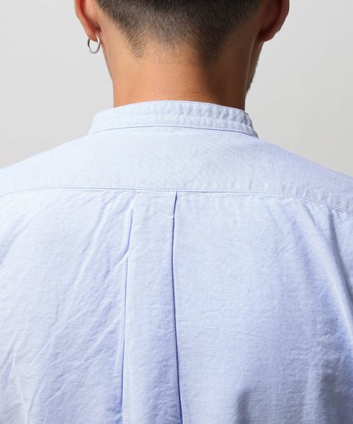 ZIP FIVE(ジップファイブ)の「【MADE IN JAPAN】オックスフォード バンドカラーシャツ 【日本製】(シャツ/ブラウス・メンズ・チャコール/ネイビー/サックスブルー/オリーブ/ブルー/グレー/ホワイト/ワイン/ブラック・X-SMALL/LARGE/X-LARGE/XX-LARGE/MEDIUM/SMALL)」の10枚目の写真