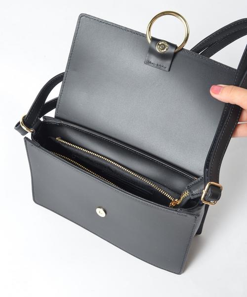 Khaju（カージュ）の「MARCO BIANCHINI:リングスクエアバッグ◇（ショルダーバッグ・レディース・ゴールド/ブラック/ピンク・ONE SIZE）」の10枚目の写真