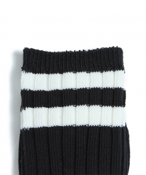 LAKOLE（ラコレ）の「【抗菌防臭】リブラインソックス / LAKOLE（ソックス/靴下・メンズ・ブラック/グレー/ホワイト・M/L）」の6枚目の写真