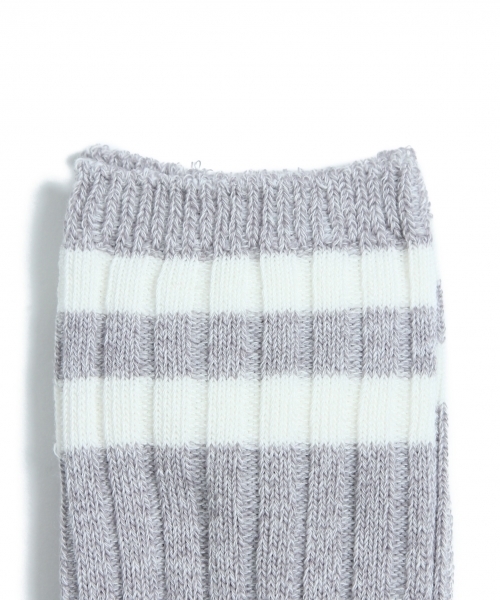 LAKOLE（ラコレ）の「【抗菌防臭】リブラインソックス / LAKOLE（ソックス/靴下・メンズ・ブラック/グレー/ホワイト・M/L）」の7枚目の写真