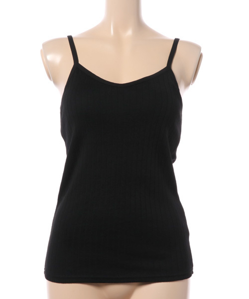 VENCEEXCHANGE（ヴァンスエクスチェンジ）の「ワイドリブカップ付きキャミ                　　　（キャミソール・レディース・ブラック/オリーブ/オフホワイト/グレー・MEDIUM）」の10枚目の写真