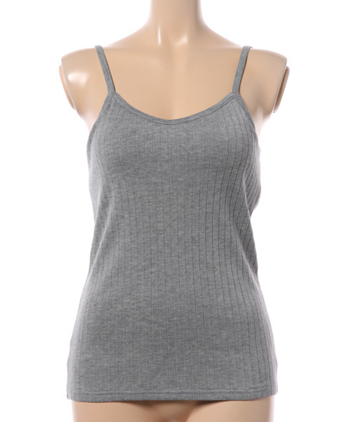 VENCEEXCHANGE（ヴァンスエクスチェンジ）の「ワイドリブカップ付きキャミ                　　　（キャミソール・レディース・ブラック/オリーブ/オフホワイト/グレー・MEDIUM）」の11枚目の写真