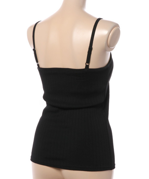 VENCEEXCHANGE（ヴァンスエクスチェンジ）の「ワイドリブカップ付きキャミ                　　　（キャミソール・レディース・ブラック/オリーブ/オフホワイト/グレー・MEDIUM）」の5枚目の写真