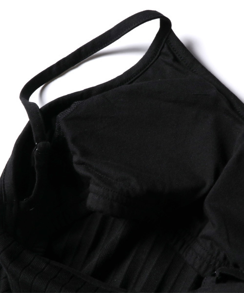 VENCEEXCHANGE（ヴァンスエクスチェンジ）の「ワイドリブカップ付きキャミ                　　　（キャミソール・レディース・ブラック/オリーブ/オフホワイト/グレー・MEDIUM）」の8枚目の写真