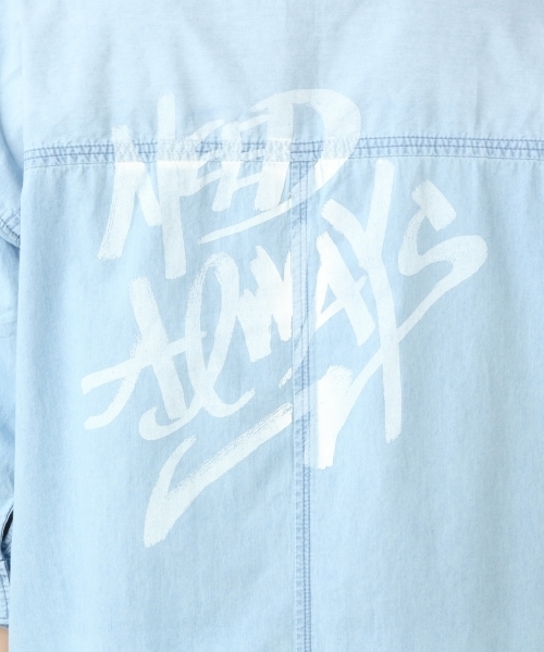 LEPSIM（レプシィム）の「デニムデザインシャツワンピース7S　757938（シャツワンピース・レディース・ライトブルー/ブルー・LARGE/MEDIUM）」の9枚目の写真