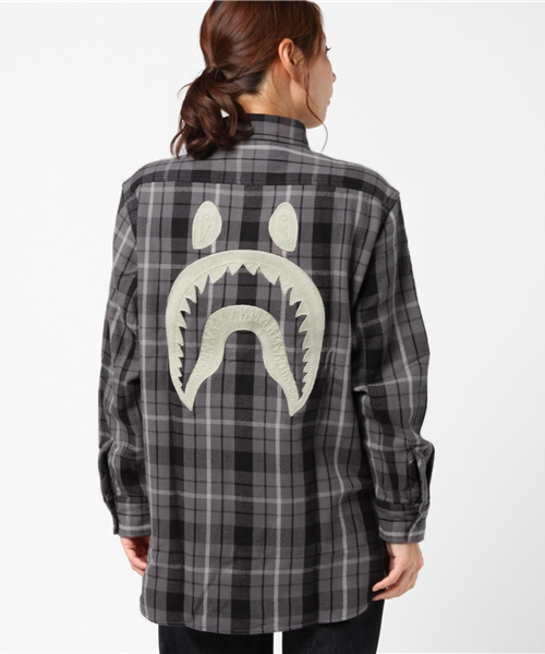 bape shark flannel