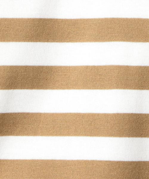 green label relaxing(グリーンレーベルリラクシング)の「CM シルケット ボーダー クルーネック カットソー ◆(Tシャツ/カットソー・メンズ・ブラック/ベージュ・MEDIUM/LARGE/SMALL)」の10枚目の写真