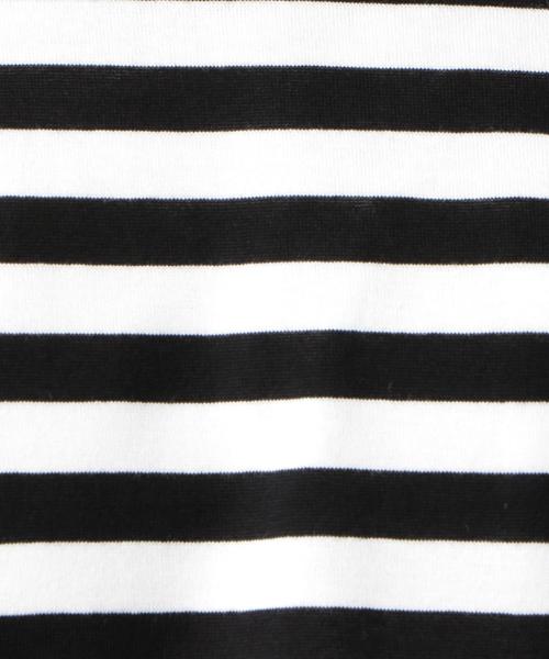 green label relaxing(グリーンレーベルリラクシング)の「CM シルケット ボーダー クルーネック カットソー ◆(Tシャツ/カットソー・メンズ・ブラック/ベージュ・MEDIUM/LARGE/SMALL)」の12枚目の写真