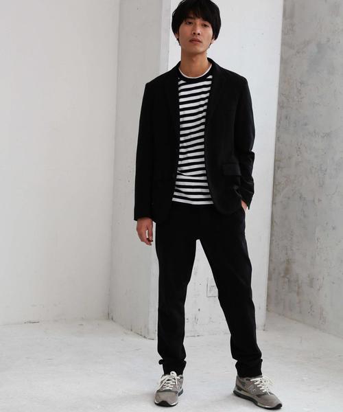 green label relaxing(グリーンレーベルリラクシング)の「CM シルケット ボーダー クルーネック カットソー ◆(Tシャツ/カットソー・メンズ・ブラック/ベージュ・MEDIUM/LARGE/SMALL)」の16枚目の写真