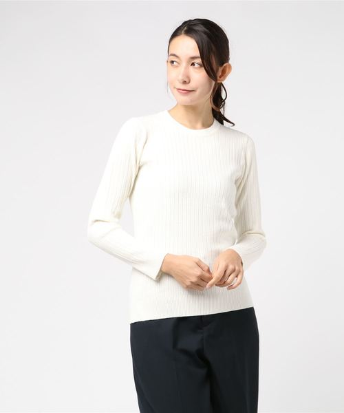 KOBE LETTUCE（コウベレタス）の「3typeリブニットトップス（ニット/セーター・レディース・ピンク系その他/パープル系その他/ブラック系その他/イエロー系その他/ホワイト系その他/グリーン系その他/グレー系その他/ブラウン系その他/ピンク系その他2/ブラック系その他2/グリーン系その他2/ブラウン系その他2/ホワイト系その他2/グレー系その他2/パープル系その他2/ブラウン系その他3/ブルー系その他2/イエロー系その他3/ブラウン系その他4/ブルー系その他/ピンク系その他4/ベージュ系その他2/パープル系その他3/イエロー系その他4/ピンク系その他3/ベージュ系その他/パープル系その他4/レッド系その他/グレー系その他5/ブラック系その他3/パープル系その他6/ベージュ系その他4/グリーン系その他3/ベージュ系その他3/グレー系その他3/ベージュ系その他5/パープル/ホワイト系その他3/パープル系その他7/ピンク系その他5/ブルー系その他4/ブルー系その他3/パープル系その他5/ブルー系その他5/グレー系その他4/ブラウン系その他5/グレー系その他6/イエロー系その他6/その他2/ブルー系その他6/その他1/その他3/ベージュ系その他6/その他5/モカ/ベージュ系その他7/イエロー系その他5/イエロー系その他7/その他4/その他6・FREE）」の4枚目の写真