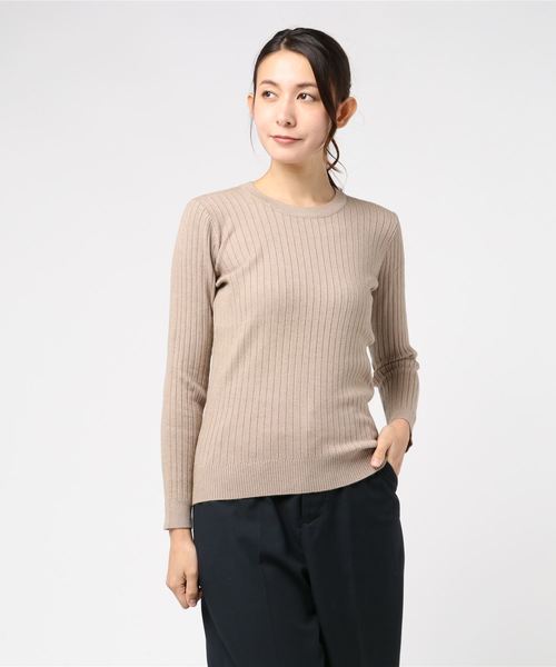 KOBE LETTUCE（コウベレタス）の「3typeリブニットトップス（ニット/セーター・レディース・ピンク系その他/パープル系その他/ブラック系その他/イエロー系その他/ホワイト系その他/グリーン系その他/グレー系その他/ブラウン系その他/ピンク系その他2/ブラック系その他2/グリーン系その他2/ブラウン系その他2/ホワイト系その他2/グレー系その他2/パープル系その他2/ブラウン系その他3/ブルー系その他2/イエロー系その他3/ブラウン系その他4/ブルー系その他/ピンク系その他4/ベージュ系その他2/パープル系その他3/イエロー系その他4/ピンク系その他3/ベージュ系その他/パープル系その他4/レッド系その他/グレー系その他5/ブラック系その他3/パープル系その他6/ベージュ系その他4/グリーン系その他3/ベージュ系その他3/グレー系その他3/ベージュ系その他5/パープル/ホワイト系その他3/パープル系その他7/ピンク系その他5/ブルー系その他4/ブルー系その他3/パープル系その他5/ブルー系その他5/グレー系その他4/ブラウン系その他5/グレー系その他6/イエロー系その他6/その他2/ブルー系その他6/その他1/その他3/ベージュ系その他6/その他5/モカ/ベージュ系その他7/イエロー系その他5/イエロー系その他7/その他4/その他6・FREE）」の10枚目の写真