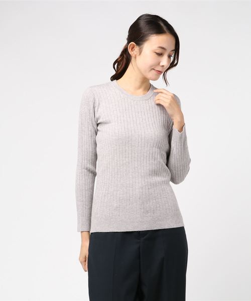 KOBE LETTUCE（コウベレタス）の「3typeリブニットトップス（ニット/セーター・レディース・ピンク系その他/パープル系その他/ブラック系その他/イエロー系その他/ホワイト系その他/グリーン系その他/グレー系その他/ブラウン系その他/ピンク系その他2/ブラック系その他2/グリーン系その他2/ブラウン系その他2/ホワイト系その他2/グレー系その他2/パープル系その他2/ブラウン系その他3/ブルー系その他2/イエロー系その他3/ブラウン系その他4/ブルー系その他/ピンク系その他4/ベージュ系その他2/パープル系その他3/イエロー系その他4/ピンク系その他3/ベージュ系その他/パープル系その他4/レッド系その他/グレー系その他5/ブラック系その他3/パープル系その他6/ベージュ系その他4/グリーン系その他3/ベージュ系その他3/グレー系その他3/ベージュ系その他5/パープル/ホワイト系その他3/パープル系その他7/ピンク系その他5/ブルー系その他4/ブルー系その他3/パープル系その他5/ブルー系その他5/グレー系その他4/ブラウン系その他5/グレー系その他6/イエロー系その他6/その他2/ブルー系その他6/その他1/その他3/ベージュ系その他6/その他5/モカ/ベージュ系その他7/イエロー系その他5/イエロー系その他7/その他4/その他6・FREE）」の12枚目の写真