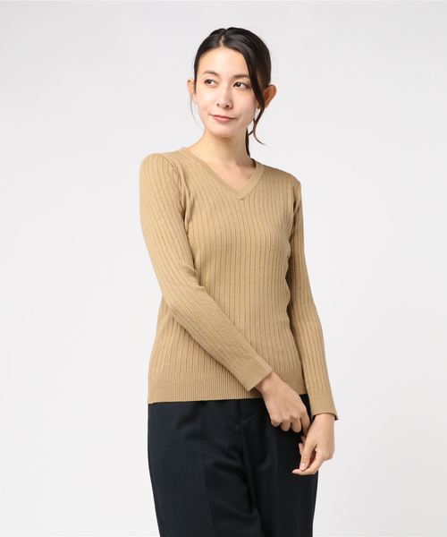 KOBE LETTUCE（コウベレタス）の「3typeリブニットトップス（ニット/セーター・レディース・ピンク系その他/パープル系その他/ブラック系その他/イエロー系その他/ホワイト系その他/グリーン系その他/グレー系その他/ブラウン系その他/ピンク系その他2/ブラック系その他2/グリーン系その他2/ブラウン系その他2/ホワイト系その他2/グレー系その他2/パープル系その他2/ブラウン系その他3/ブルー系その他2/イエロー系その他3/ブラウン系その他4/ブルー系その他/ピンク系その他4/ベージュ系その他2/パープル系その他3/イエロー系その他4/ピンク系その他3/ベージュ系その他/パープル系その他4/レッド系その他/グレー系その他5/ブラック系その他3/パープル系その他6/ベージュ系その他4/グリーン系その他3/ベージュ系その他3/グレー系その他3/ベージュ系その他5/パープル/ホワイト系その他3/パープル系その他7/ピンク系その他5/ブルー系その他4/ブルー系その他3/パープル系その他5/ブルー系その他5/グレー系その他4/ブラウン系その他5/グレー系その他6/イエロー系その他6/その他2/ブルー系その他6/その他1/その他3/ベージュ系その他6/その他5/モカ/ベージュ系その他7/イエロー系その他5/イエロー系その他7/その他4/その他6・FREE）」の22枚目の写真