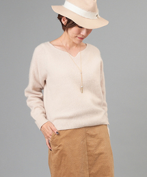 RIVE DROITE | ラクーンハートネックプルオーバー(ニット/セーター)