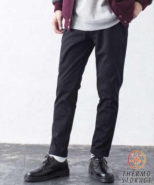 WEGO（ウィゴー）の「WEGO/3レイヤーサーモパンツ（その他パンツ・メンズ・ブラック/ネイビー/杢グレー/カーキ・MEDIUM/LARGE/X-LARGE）」の2枚目の写真