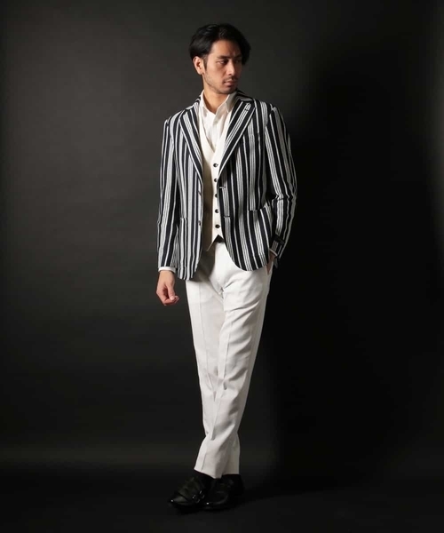 MICHEL KLEIN HOMME (ミッシェルクランオム)の「残りわずか!【オンライン限定プライス】ジャケット(ノクターンストライプ)(テーラードジャケット・メンズ・ネイビー・MEDIUM/LARGE/SMALL/X-LARGE/XX-LARGE)」の15枚目の写真