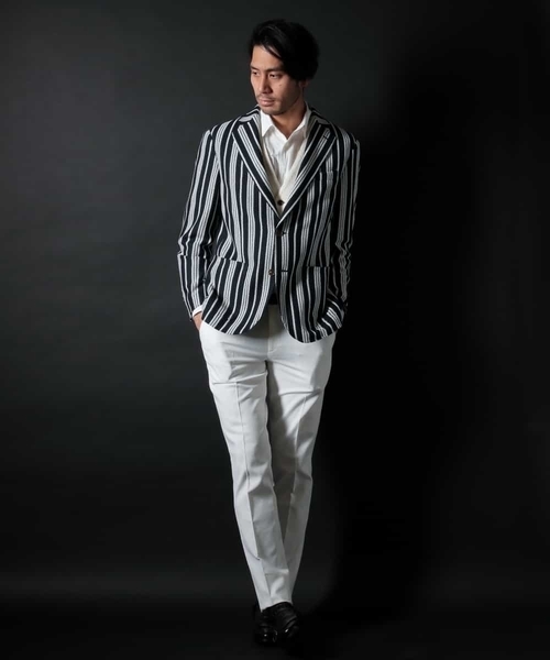MICHEL KLEIN HOMME (ミッシェルクランオム)の「残りわずか!【オンライン限定プライス】ジャケット(ノクターンストライプ)(テーラードジャケット・メンズ・ネイビー・MEDIUM/LARGE/SMALL/X-LARGE/XX-LARGE)」の12枚目の写真