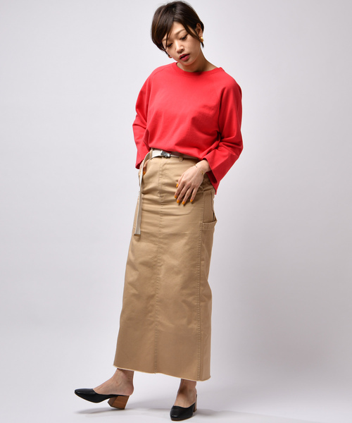 CIAOPANIC（チャオパニック）の「ミニ裏毛ラグランプルオーバー（Tシャツ/カットソー・レディース・ホワイト/パープル/レッド/グリーン・FREE）」の18枚目の写真