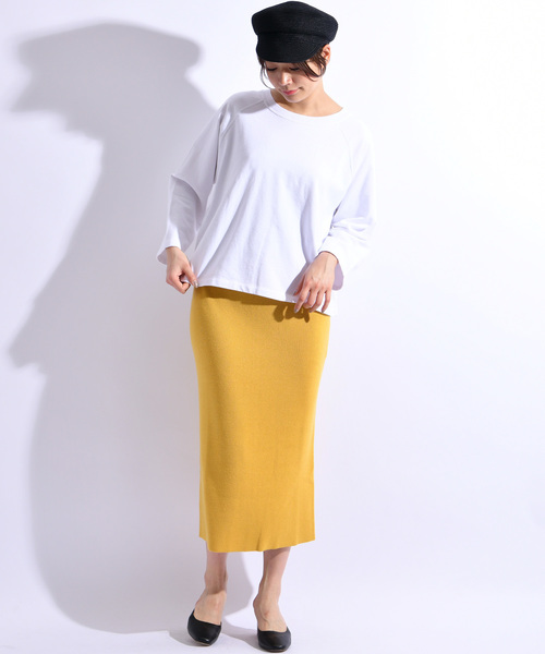 CIAOPANIC（チャオパニック）の「ミニ裏毛ラグランプルオーバー（Tシャツ/カットソー・レディース・ホワイト/パープル/レッド/グリーン・FREE）」の20枚目の写真